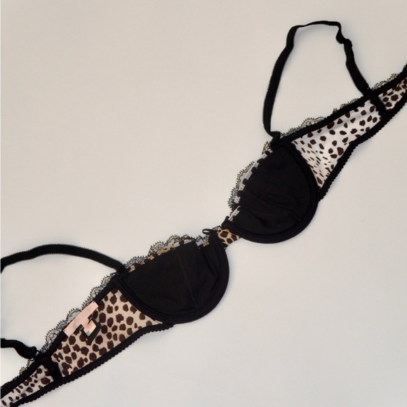 Roberto Cavalli White Leopard Push Up Reggiseno Bra Underwear main image 0